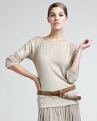 Donna Karan New York Leather Hook Belt - Lyst
