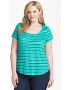 Lucky Brand Catarina Stripe Tee - Lyst
