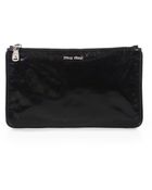 Miu Miu Vitello Lux Flat Clutch - Lyst