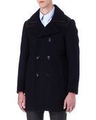 PS by Paul Smith Panelled Wool Coat - Lyst
