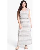 Two By Vince Camuto Stripe Maxi Dress - Lyst