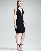 Alexander Wang Womens Slim V-neck Dress - Lyst