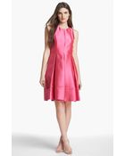 Eliza J Mikado Fit Flare Dress - Lyst