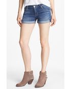 Hudson Cuff Denim Shorts - Lyst
