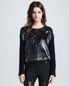 3.1 Phillip Lim Sequined Wool Pullover Sweater - Lyst