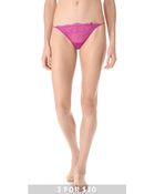 DKNY Lovely Lacey Panty - Lyst