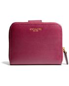 Coach Legacy Leather Medium Zip Around Wallet - Lyst
