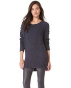 Donna Karan New York Long Sleeve Sweater - Lyst