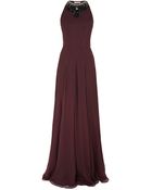 Matthew Williamson Embroidered Halter Gown - Lyst