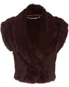 Matthew Williamson Rabbit Fur Shrug - Lyst