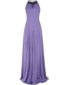Matthew Williamson Embroidered Halter Gown - Lyst