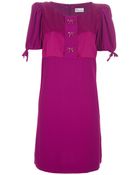 RED Valentino Bow Detail Shift Dress - Lyst