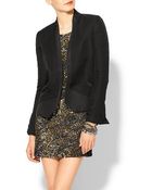 Haute Hippie Blazer with Silk Faille - Lyst