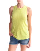 Stateside Racer Tank Chartreuse - Lyst