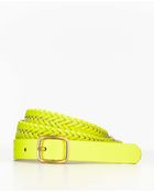 Ann Taylor Sorbet Woven Skinny Belt - Lyst