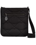 Lulu Guinness Black Oversized Quilted Lips Small Nylon Jamie - Lyst