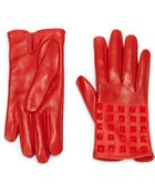 Valentino All Over Studs Leather Gloves - Lyst
