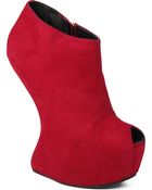 Giuseppe Zanotti Alexandra Suede Heelless Shoe Boots - Lyst