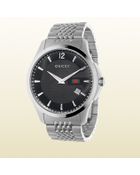 Gucci G-timeless Collection Watch With Black Dial - Lyst