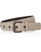 Bottega Veneta Intrecciato Leather Belt - Lyst
