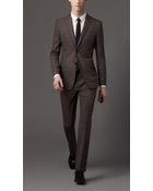 Burberry Modern Fit Virgin Wool Check Suit - Lyst