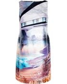 Mary Katrantzou Printed Mini Dress - Lyst