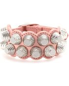 Balenciaga Giant Stud Leather Bracelet - Lyst