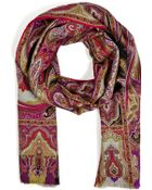 Etro Cashmeresilk Paisley Print Scarf - Lyst