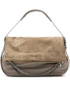 Jimmy Choo Large Biker Suede Shoulder Bag - Lyst