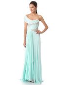 Marchesa Grecian Chiffon Gown - Lyst