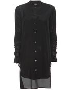 McQ by Alexander McQueen Silk Shirt Dress - Lyst