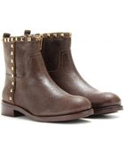 Tory Burch Shauna Leather Ankle Boots - Lyst