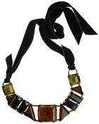 Lanvin Large Topaz Ribbon Necklace - Lyst