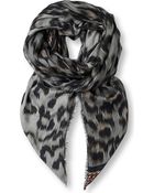 Lara Bohinc Leopardprint Modal and Cashmereblend Scarf - Lyst