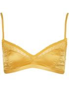 Topshop Satin and Lace Soft Bra - Lyst