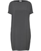 Brunello Cucinelli Silk Dress with Embellished Trim - Lyst