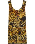Versace Printed Silk Dress - Lyst