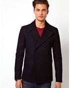 Asos Peacoat - Lyst