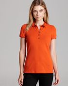 Burberry Brit Polo Shirt with Check Collar - Lyst