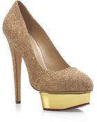Charlotte Olympia Dolly Cork Platform Pump - Lyst