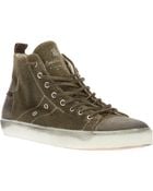 Leather Crown Hightop Trainer - Lyst