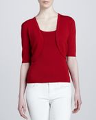 Michael Kors Merino Halfsleeve Shrug - Lyst