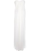Alexander McQueen Draped Bustier Gown - Lyst