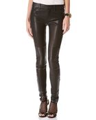 J Brand Nicola Leather Moto Pants - Lyst