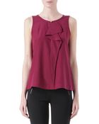 Marc By Marc Jacobs Alex Silk Ruffle Top - Lyst