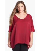 DKNY Drop Shoulder Top - Lyst