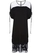 Ermanno Scervino Lace Trim Dress - Lyst