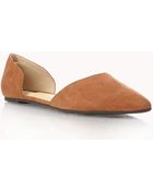Forever 21 Dorsay Pointed Toe Flats - Lyst