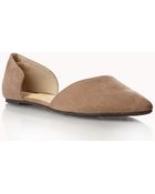 Forever 21 Dorsay Pointed Toe Flats - Lyst