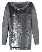French Connection Crystalised Knitted Jumper - Lyst